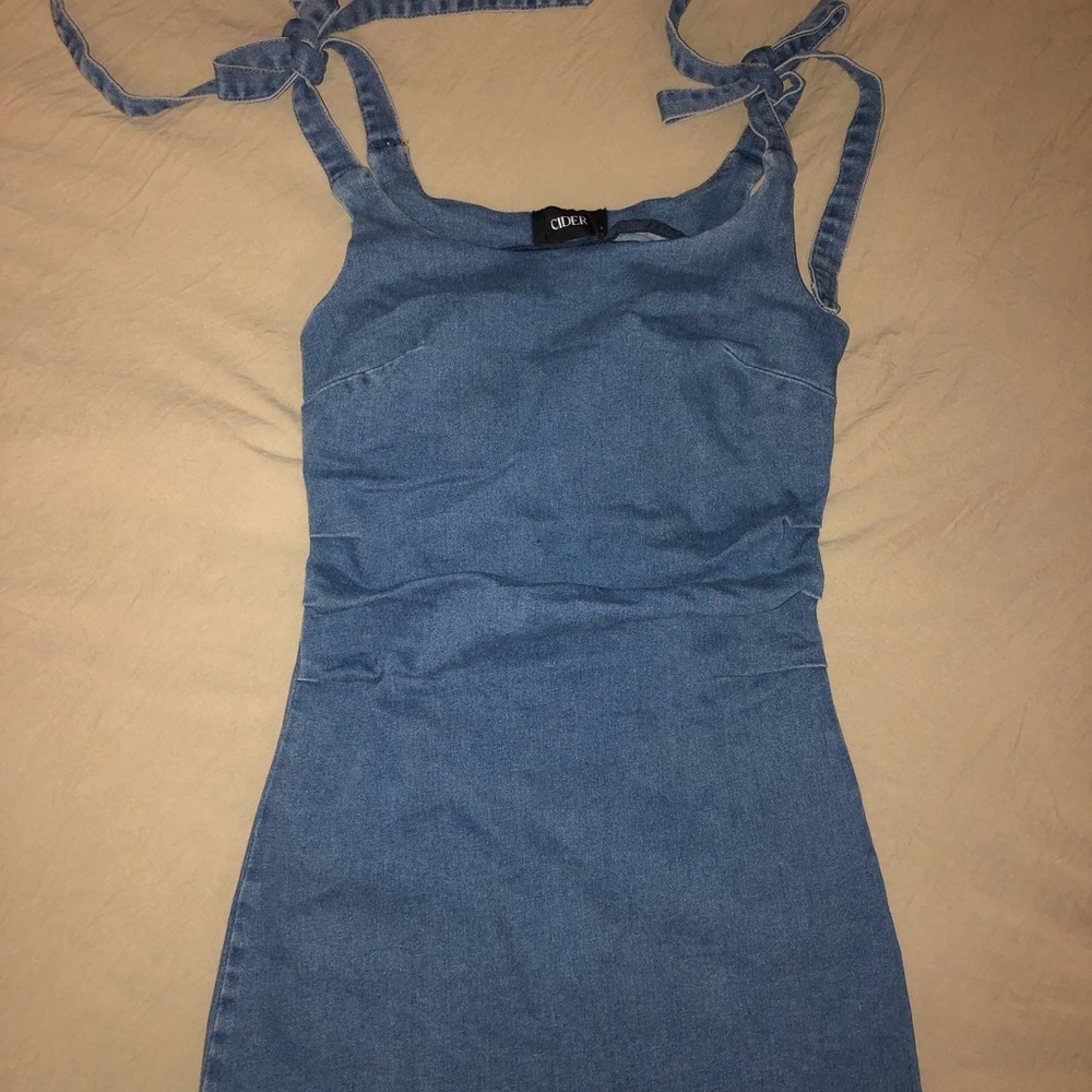 Cider Blue Mini Dress